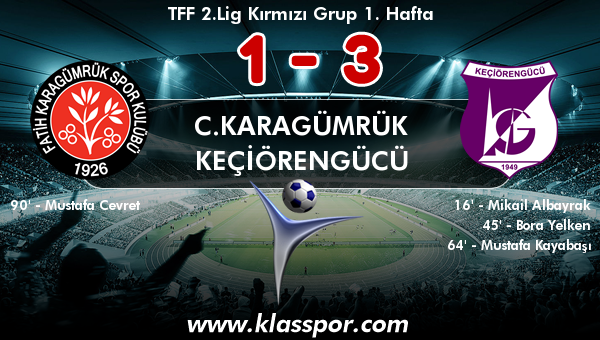 C.Karagümrük 1 - Keçiörengücü 3