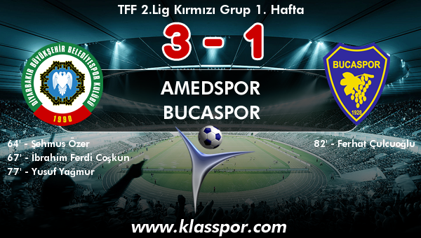 Amedspor 3 - Bucaspor 1
