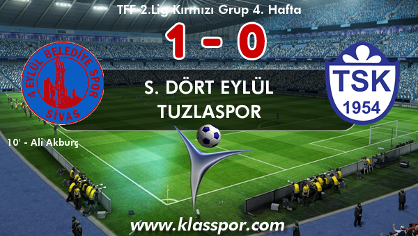 S. Dört Eylül 1 - Tuzlaspor 0