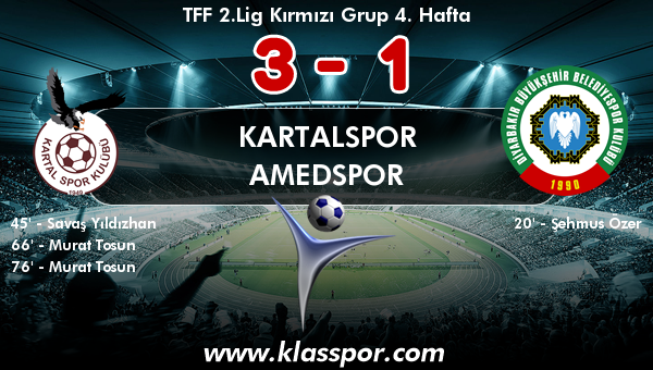 Kartalspor 3 - Amedspor 1