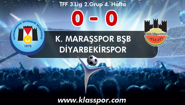 K. Maraşspor BŞB 0 - Diyarbekirspor 0