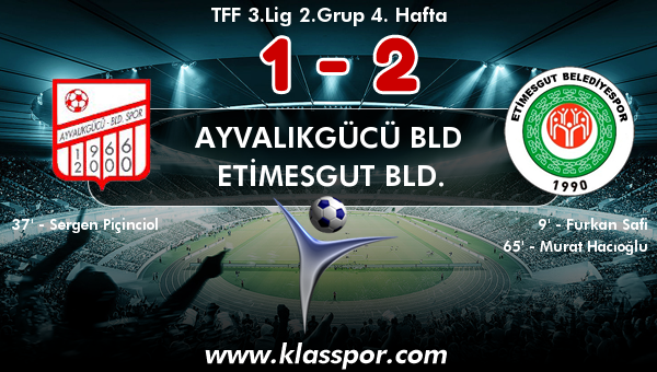 Ayvalıkgücü Bld 1 - Etimesgut Bld. 2