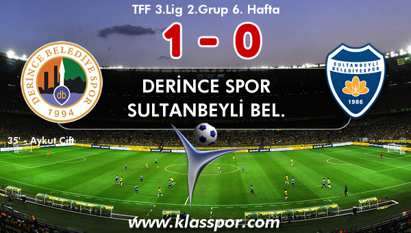 Derince Spor 1 - Sultanbeyli Bel. 0