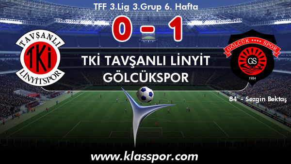 TKİ Tavşanlı Linyit 0 - Gölcükspor 1