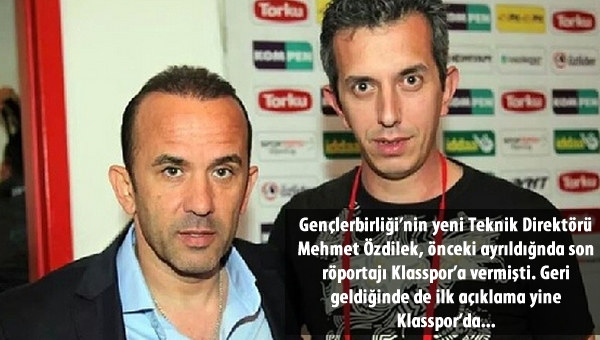 Mehmet Özdilek, ilk açıklamasını Klasspor'a yaptı...