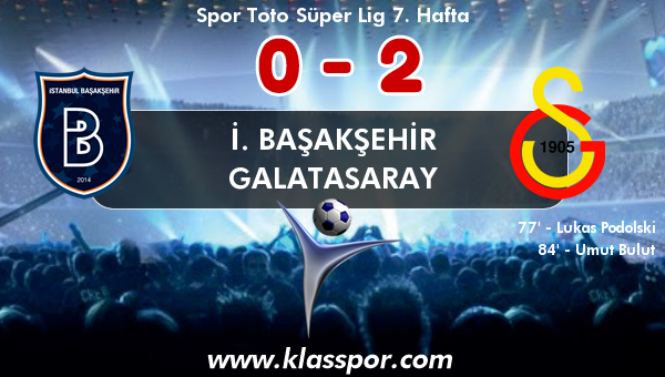 İ. Başakşehir 0 - Galatasaray 2
