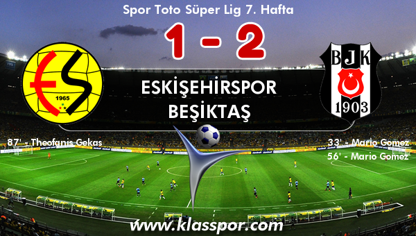 Eskişehirspor 1 - Beşiktaş 2