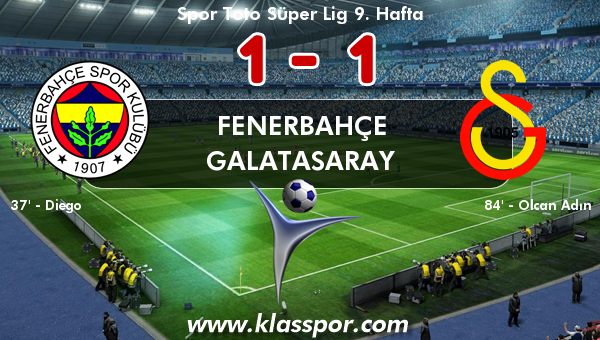 Fenerbahçe 1 - Galatasaray 1