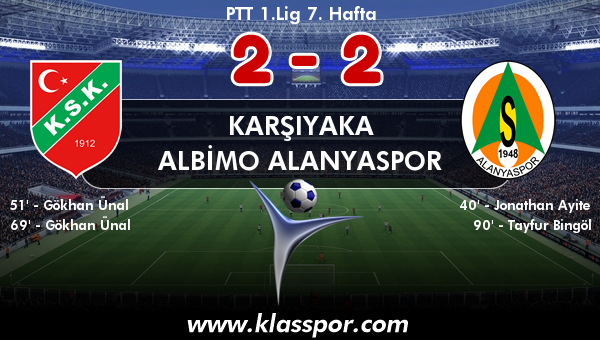 Karşıyaka 2 - Albimo Alanyaspor 2