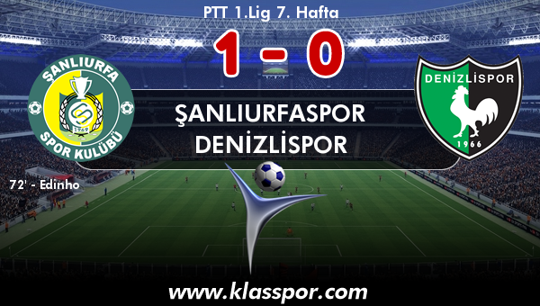 Şanlıurfaspor 1 - Denizlispor 0