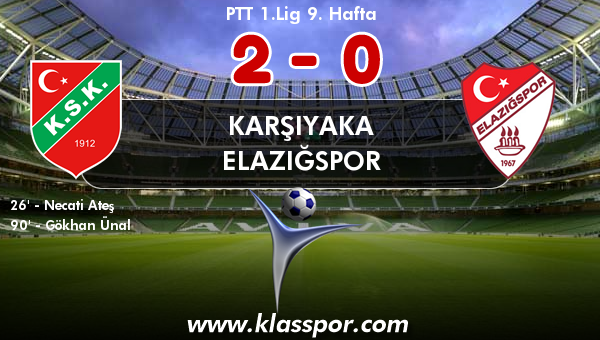 Karşıyaka 2 - Elazığspor 0