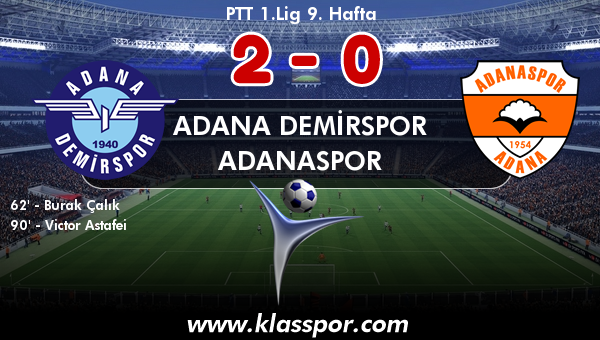 Adana Demirspor 2 - Adanaspor 0