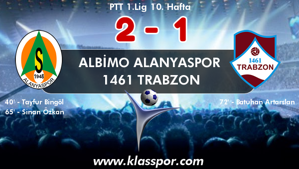 Albimo Alanyaspor 2 - 1461 Trabzon 1