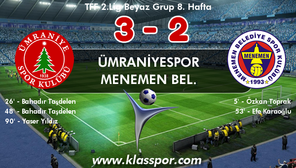 Ümraniyespor 3 - Menemen Bel. 2