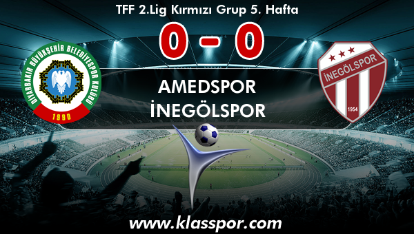 Amedspor 0 - İnegölspor 0