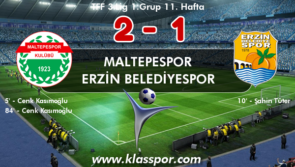 Maltepespor 2 - Erzin Belediyespor 1
