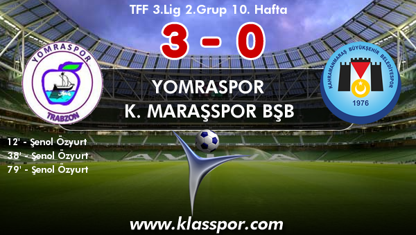 Yomraspor 3 - K. Maraşspor BŞB 0