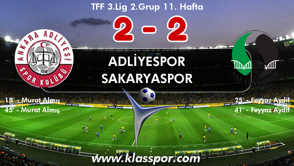 Adliyespor 2 - Sakaryaspor 2