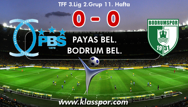 Payas Bel. 0 - Bodrum Bel. 0