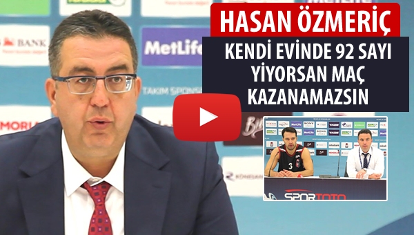 Özmeriç "Kendi evinde 92 sayı yiyorsan maçı kazanamazsın"