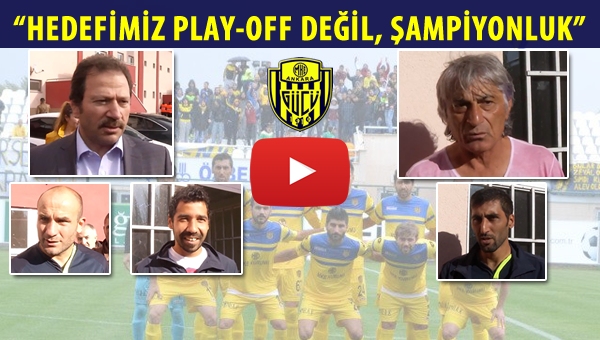 Yiğiner: "Hedefimiz şampiyonluk, Play-Off değil"