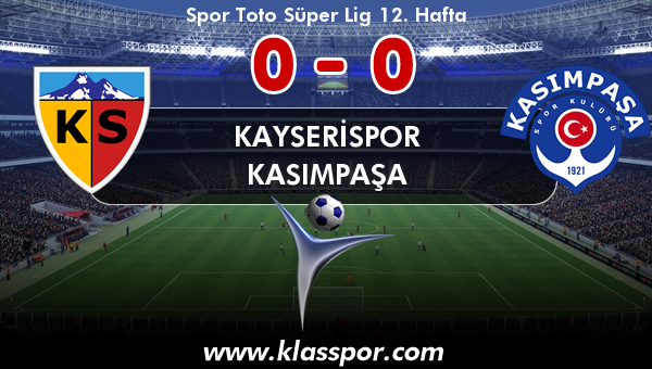 Kayserispor 0 - Kasımpaşa 0