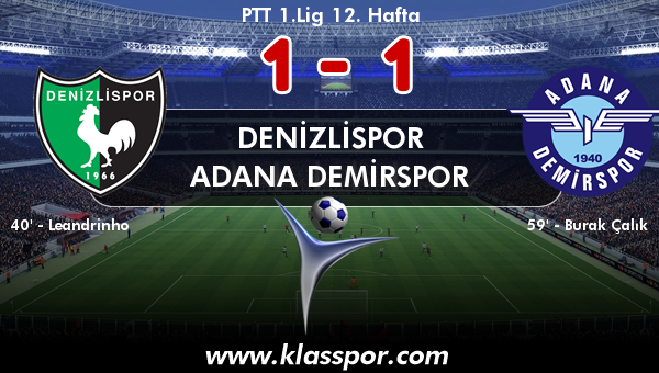 Denizlispor 1 - Adana Demirspor 1