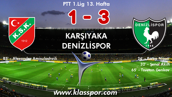 Karşıyaka 1 - Denizlispor 3