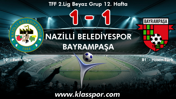 Nazilli Belediyespor 1 - Bayrampaşa 1
