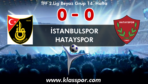 İstanbulspor 0 - Hatayspor 0