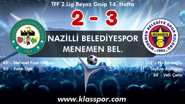 Nazilli Belediyespor 2 - Menemen Bel. 3