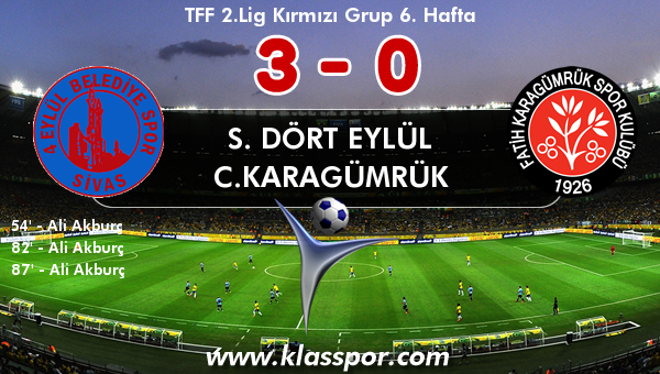 S. Dört Eylül 3 - C.Karagümrük 0