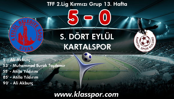 S. Dört Eylül 5 - Kartalspor 0