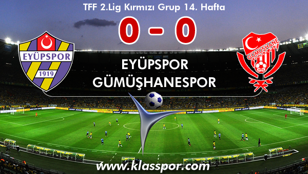 Eyüpspor 0 - Gümüşhanespor 0