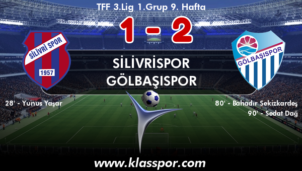 Silivrispor 1 - Gölbaşıspor 2