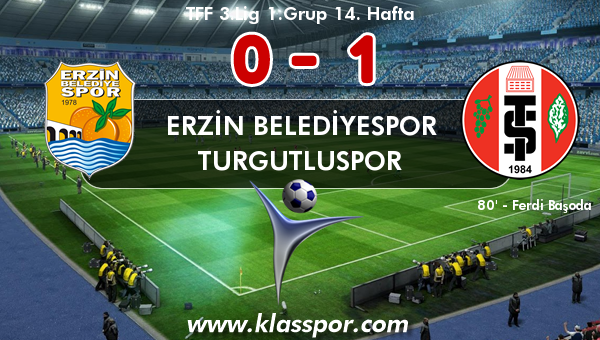 Erzin Belediyespor 0 - Turgutluspor 1