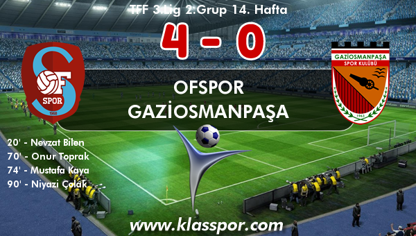 Ofspor 4 - Gaziosmanpaşa 0