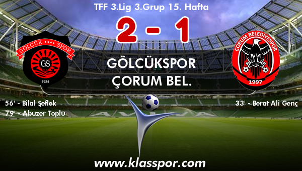 Gölcükspor 2 - Çorum Bel. 1