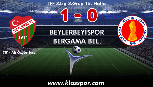 Beylerbeyispor 1 - Bergama Bel. 0