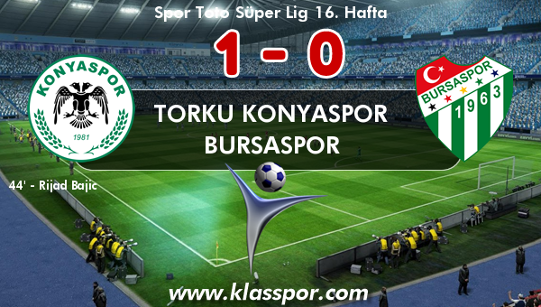 Torku Konyaspor 1 - Bursaspor 0