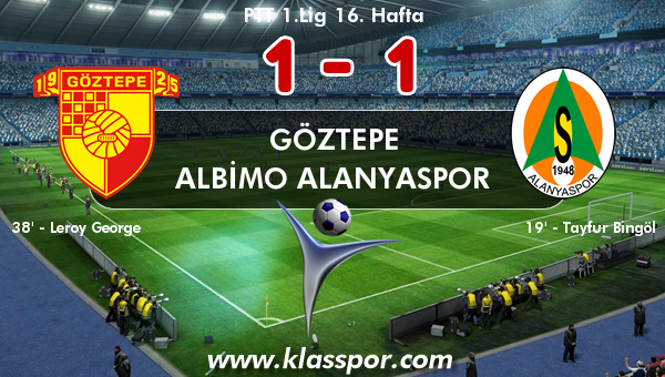 Göztepe 1 - Albimo Alanyaspor 1