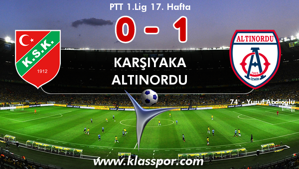 Karşıyaka 0 - Altınordu 1