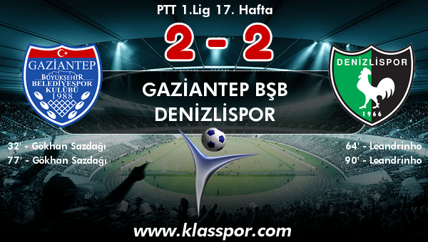 Gaziantep BŞB 2 - Denizlispor 2
