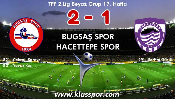 Bugsaş Spor 2 - Hacettepe Spor 1