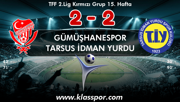 Gümüşhanespor 2 - Tarsus İdman Yurdu 2