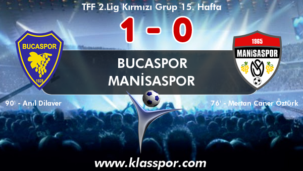 Bucaspor 1 - Manisaspor 0