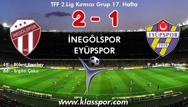 İnegölspor 2 - Eyüpspor 1