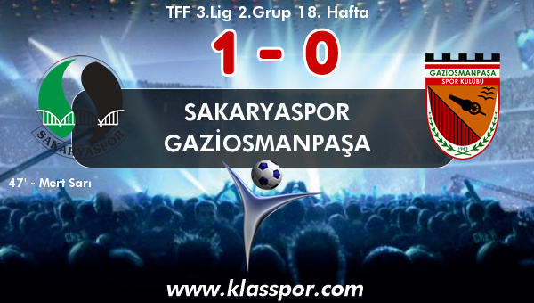 Sakaryaspor 1 - Gaziosmanpaşa 0