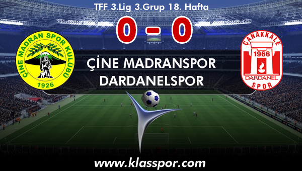 Çine Madranspor 0 - Dardanelspor 0