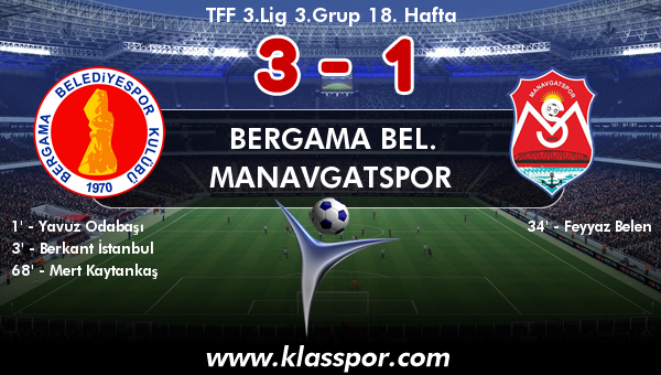 Bergama Bel. 3 - Manavgatspor 1